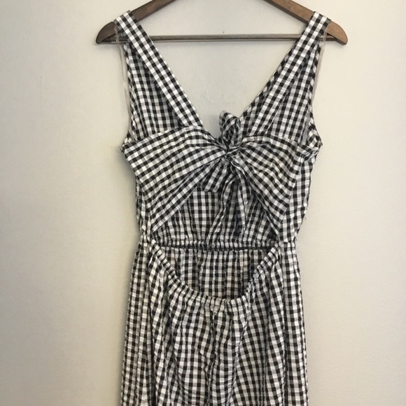 Chloe + Rene Boho Check Pattern Sleeveless Textured Maxi Dress Size M - Picture 6 of 12